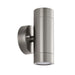 Saxby 101350 Palin  2lt wall marine grade IP65 7W Brushed stainless steel & clear glass 2 x 7W LED GU10 (Required) - westbasedirect.com