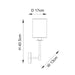 Endon 101660 Sancerre Wall Matt black & vintage white fabric 6W LED E14 (Required) - westbasedirect.com