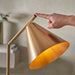 Endon 102369 Cape Task Floor Warm antique brass plate 10W LED E27 (Required) - westbasedirect.com