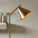 Endon 102369 Cape Task Floor Warm antique brass plate 10W LED E27 (Required) - westbasedirect.com
