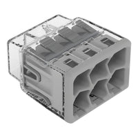 Wago 2773-406 6 Way 4mm² Compact Pushwire Connector Grey (50 Full Box)