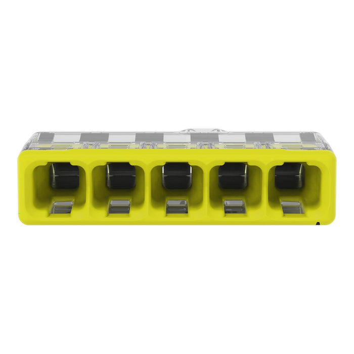 Wago 2773-405 5 Way 4mm² Compact Pushwire Connector Yellow (60 Full Box)