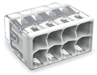 Wago 2773-408 8 Way 4mm² Compact Pushwire Connector Light Grey (40 Full Box)