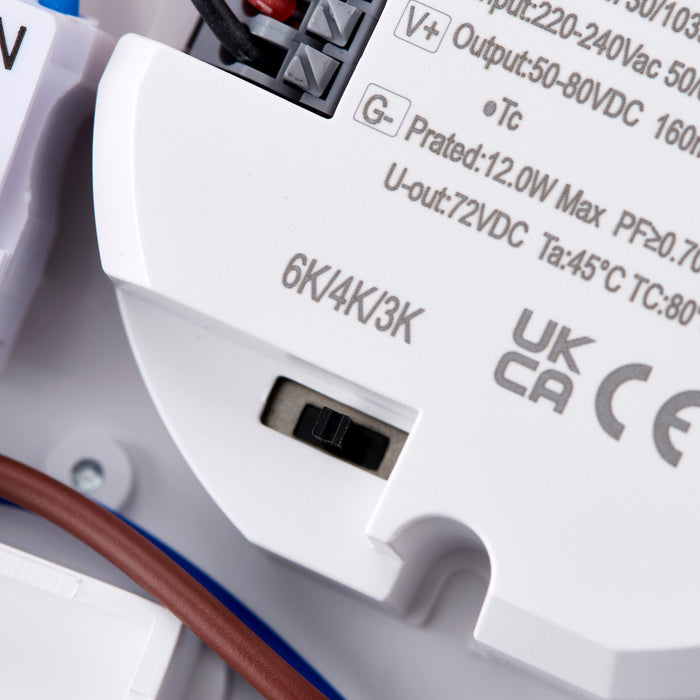 Saxby 102730 HeroPro Mini IP65 12W Gloss white & opal pc 12W LED module (SMD 2835  CCT) CCT - westbasedirect.com