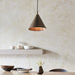 Endon 102892 Cape Pendant Brushed antique bronze plate 10W LED E27 (Required) - westbasedirect.com