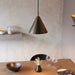 Endon 102892 Cape Pendant Brushed antique bronze plate 10W LED E27 (Required) - westbasedirect.com