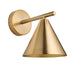 Endon 102893 Cape Wall Warm antique brass plate 7W LED E14 (Required) - westbasedirect.com