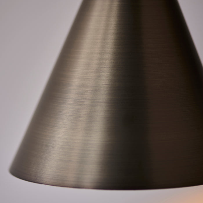 Endon 102894 Cape Wall Brushed antique bronze plate 7W LED E14 (Required) - westbasedirect.com