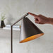 Endon 102895 Cape Task Floor Brushed antique bronze plate 10W LED E27 (Required) - westbasedirect.com