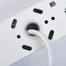 Saxby 107133 RularPLUS 6FT EM EM 35W Opal pc & gloss white paint 35W LED module (SMD 2835) Cool White - westbasedirect.com