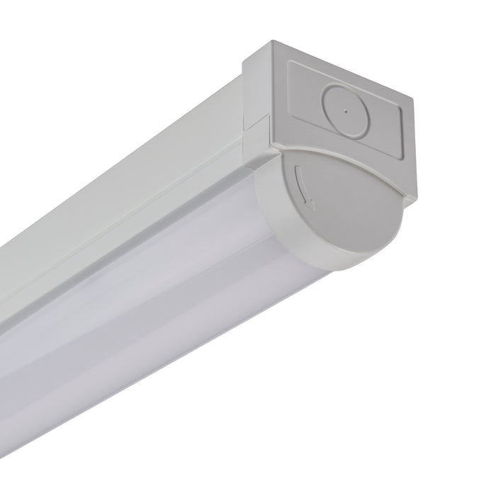 Saxby 107140 RularPRO 6FT 44W Opal pc & gloss white paint 44W LED module (SMD 2835  CCT) CCT - westbasedirect.com