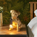 Endon 107324 Pug puppy Table Vintage gold paint & matt black 7W LED E14 (Required) - westbasedirect.com
