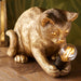 Endon 107389 Kitten Table Vintage gold paint & matt black 7W LED E14 (Required) - westbasedirect.com
