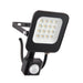 Saxby 107639 Guard PIR 10W Floodlight IP65 Matt Black Paint & Clear Glass Cool White 4000K - westbasedirect.com