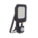 Saxby 107639 Guard PIR 10W Floodlight IP65 Matt Black Paint & Clear Glass Cool White 4000K - westbasedirect.com