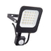 Saxby 107640 Guard PIR 20W Floodlight IP65 Matt Black Paint & Clear Glass Cool White 4000K - westbasedirect.com