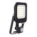 Saxby 107640 Guard PIR 20W Floodlight IP65 Matt Black Paint & Clear Glass Cool White 4000K - westbasedirect.com