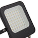 Saxby 107641 Guard PIR 30W Floodlight IP65 Matt Black Paint & Clear Glass Cool White 4000K - westbasedirect.com
