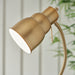 Endon 108126 Classic Flexi Reader Floor Brushed aged brass plate 7W LED GU10 (Required) - westbasedirect.com