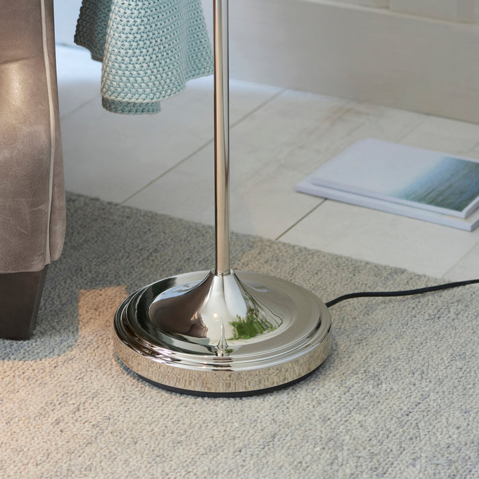 Endon 108127 Classic Flexi Reader Floor Bright nickel plate 7W LED GU10 (Required) - westbasedirect.com