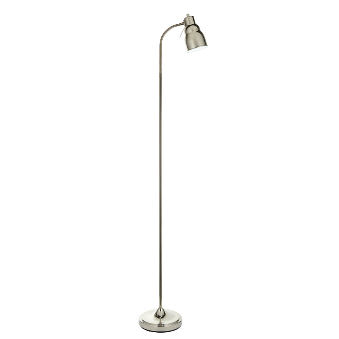 Endon 108127 Classic Flexi Reader Floor Bright nickel plate 7W LED GU10 (Required) - westbasedirect.com