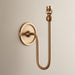 Endon 108208 Santiago Wall Fitting Brushed aged brass plate 7W LED B22 (Required) - westbasedirect.com