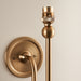 Endon 108208 Santiago Wall Fitting Brushed aged brass plate 7W LED B22 (Required) - westbasedirect.com