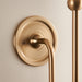 Endon 108208 Santiago Wall Fitting Brushed aged brass plate 7W LED B22 (Required) - westbasedirect.com