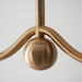 Endon 108211 Santiago 4lt Linear Pendant Fitting Brushed aged brass plate 4 x 7W LED B22 (Required) - westbasedirect.com