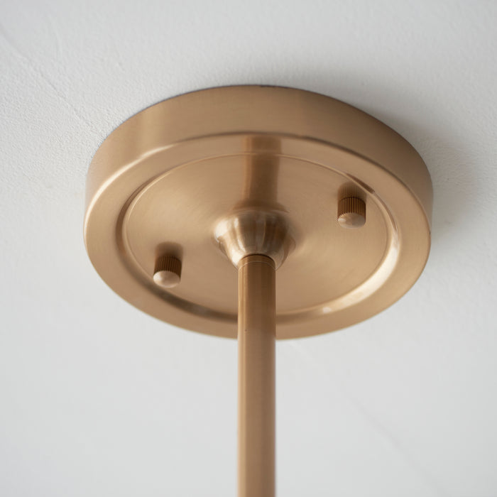 Endon 108212 Santiago 5lt Pendant Fitting Brushed aged brass plate 5 x 7W LED B22 (Required) - westbasedirect.com