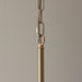 Endon 108212 Santiago 5lt Pendant Fitting Brushed aged brass plate 5 x 7W LED B22 (Required) - westbasedirect.com