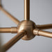 Endon 108212 Santiago 5lt Pendant Fitting Brushed aged brass plate 5 x 7W LED B22 (Required) - westbasedirect.com
