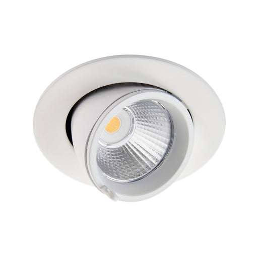 Saxby 108289 Axial CCT 15W Round 15W Matt white paint & clear pc 15W LED module (COB) CCT - westbasedirect.com