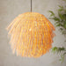 Endon 109204 Pushpa Pendant Shade Natural rattan 10W LED E27 or B22 (Required) - westbasedirect.com