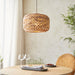 Endon 109207 Toca Pendant Shade Natural water hyacinth 10W LED E27 or B22 (Required) - westbasedirect.com