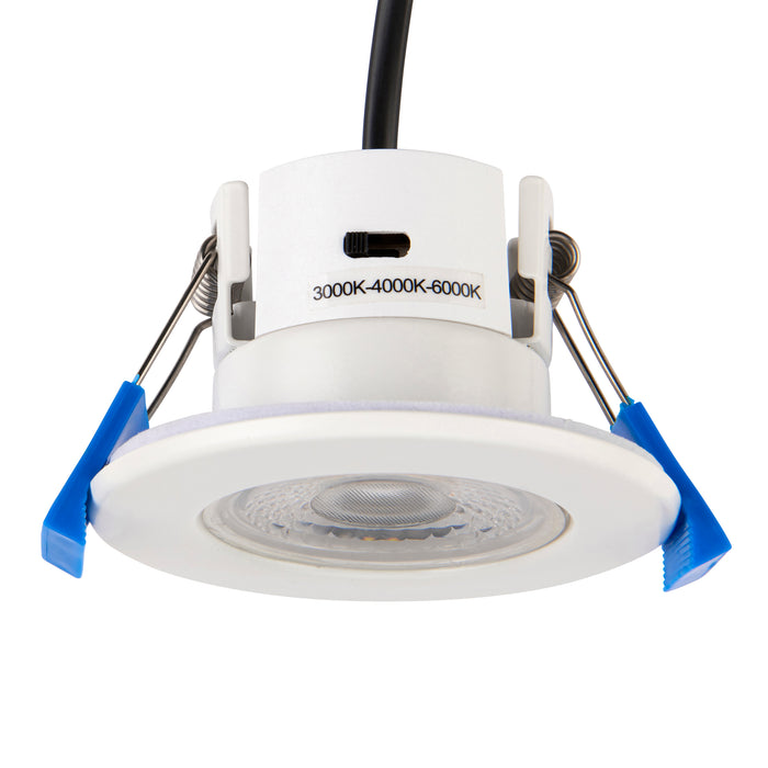 Saxby 109804 ShieldECO CCT single IP65 5W Matt white paint & clear acrylic 5W LED module (SMD 2835  CCT) CCT - westbasedirect.com