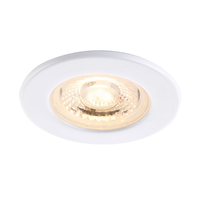 Saxby 109804 ShieldECO CCT single IP65 5W Matt white paint & clear acrylic 5W LED module (SMD 2835  CCT) CCT - westbasedirect.com