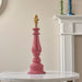 Endon 109964 Myrtle Table Base Pink clay & warm brass plate 10W LED B22 (Required) - westbasedirect.com