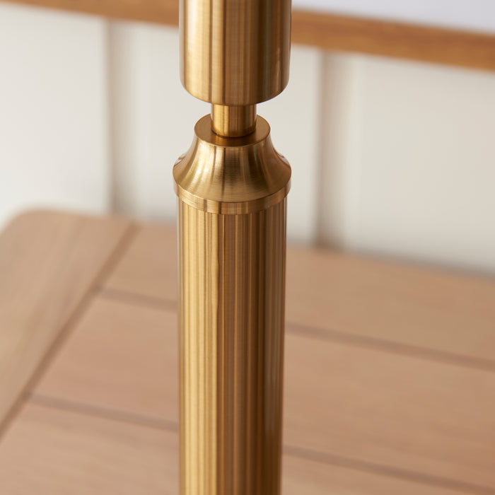 Endon 110457 Trobridge Rechargeable Table Base Brushed aged brass plate 1.5W LED (SMD 2835) Warm White - westbasedirect.com
