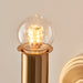 Endon 110459 Burley Rechargeable Wall Fitting Brushed aged brass plate 1.5W LED (SMD 2835) Warm White - westbasedirect.com