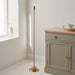 Endon 110460 Burley Rechargeable Floor Base Brushed aged brass plate 1.5W LED (SMD 2835) Warm White - westbasedirect.com