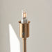 Endon 110460 Burley Rechargeable Floor Base Brushed aged brass plate 1.5W LED (SMD 2835) Warm White - westbasedirect.com