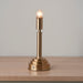 Endon 110461 Upton Rechargeable Table Base Brushed aged brass plate 1.5W LED (SMD 2835) Warm White - westbasedirect.com