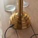 Endon 110461 Upton Rechargeable Table Base Brushed aged brass plate 1.5W LED (SMD 2835) Warm White - westbasedirect.com