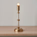 Endon 110463 Morton Rechargeable Table Base Brushed aged brass plate & clear acrylic 1.5W LED (SMD 2835) Warm White - westbasedirect.com