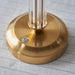 Endon 110463 Morton Rechargeable Table Base Brushed aged brass plate & clear acrylic 1.5W LED (SMD 2835) Warm White - westbasedirect.com