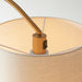Endon 110645 Carlson Floor Warm brass plate & natural fabric 10W LED E27 (Required) - westbasedirect.com