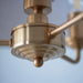 Endon 110723 Highclere 3lt Pendant Vintage brass & natural linen 3 x 6W LED E14 (Required) - westbasedirect.com