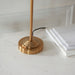 Endon 110728 Highclere Table Vintage brass & natural linen 7W LED E14 (Required) - westbasedirect.com