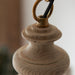 Endon 110825 Cotswold Pendant Natural ash, brushed aged brass plate & clear glass  10W LED E27 (Required) - westbasedirect.com